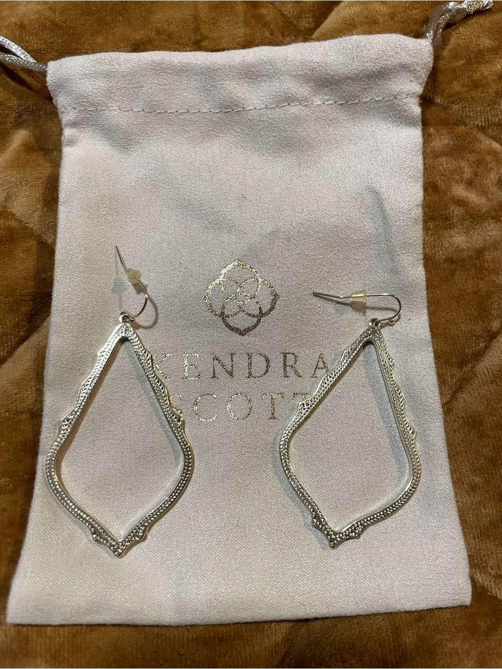 Kendra Scott Sophie Gold Open Filigree Dangle Earrings